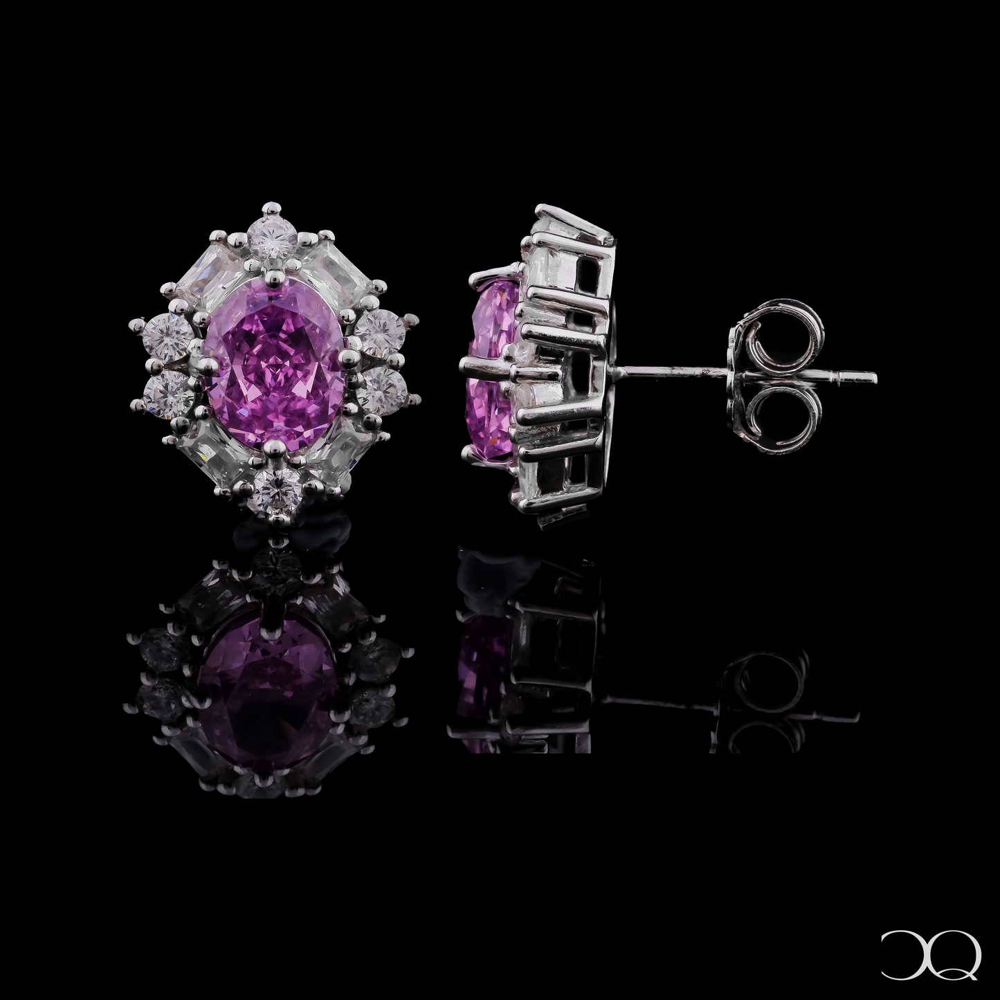 ROSETTA HALO STUD EARRINGS