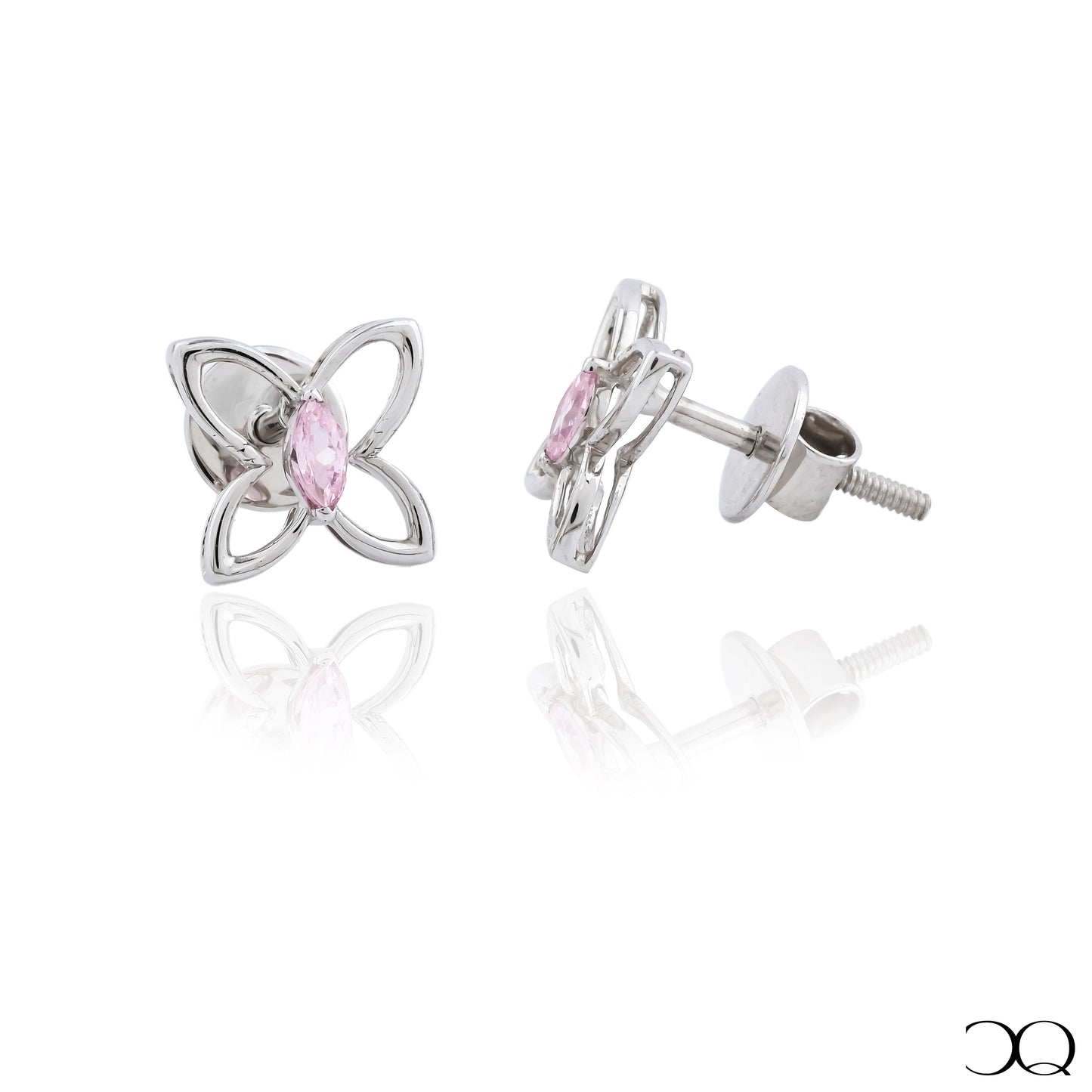 BLUSH BLOOM BUTTERFLY STUDS