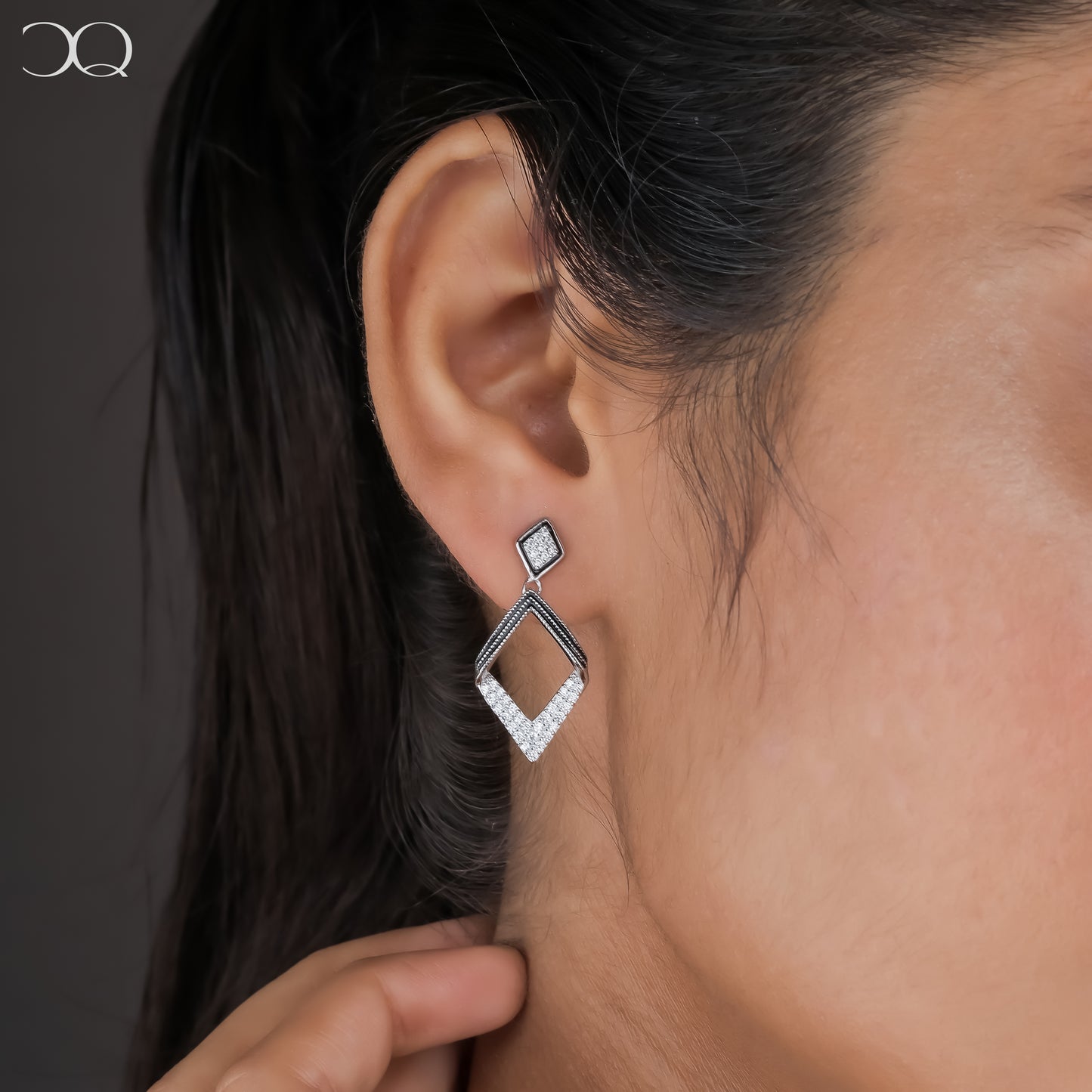 VETRA DIAMOND DROP EARRINGS