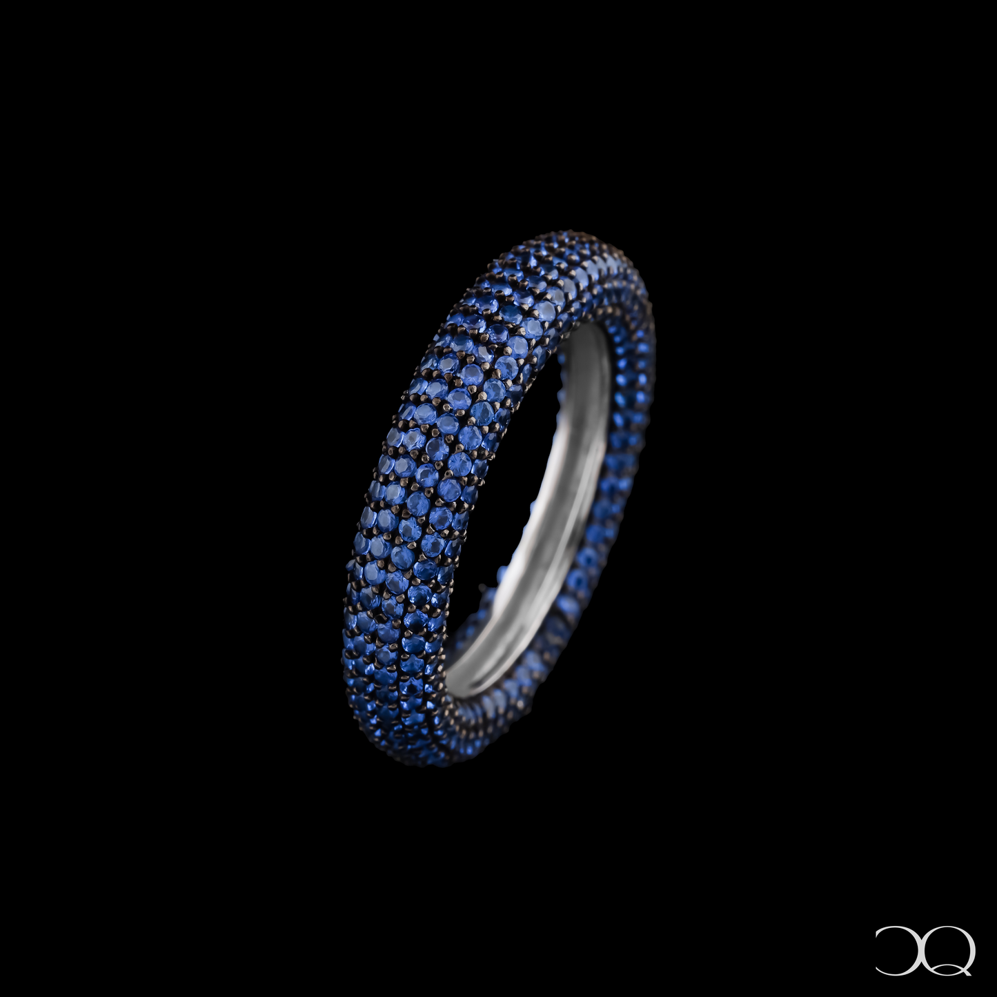MIDNIGHT BLUE PAVÉ ETERNITY RING