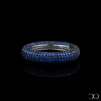 MIDNIGHT BLUE PAVÉ ETERNITY RING