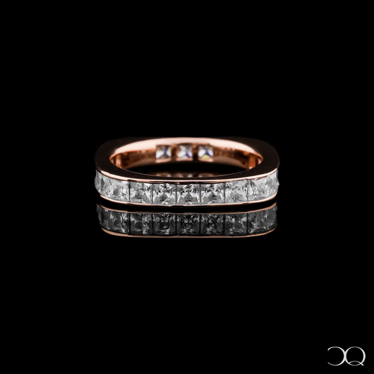 RADIANT EDGE ROSE GOLD RING