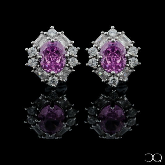 ROSETTA HALO STUD EARRINGS