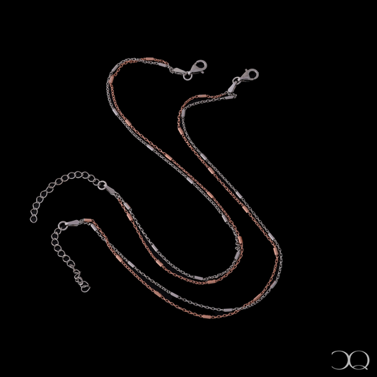 AURELIA DUAL-TONE ANKLET SET