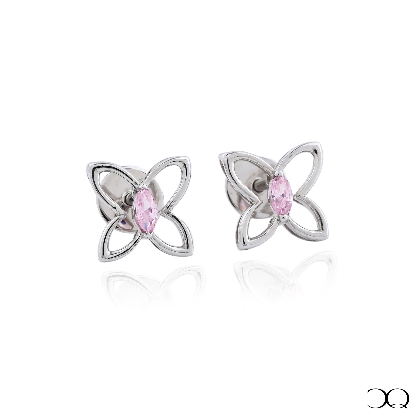 BLUSH BLOOM BUTTERFLY STUDS