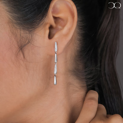 LUSTRA DUAL DROP EARRINGS