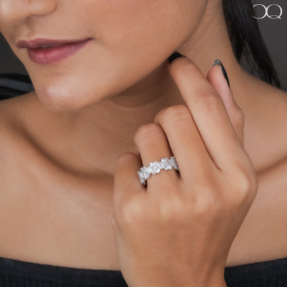 CELESTE BAGUETTE ETERNITY RING