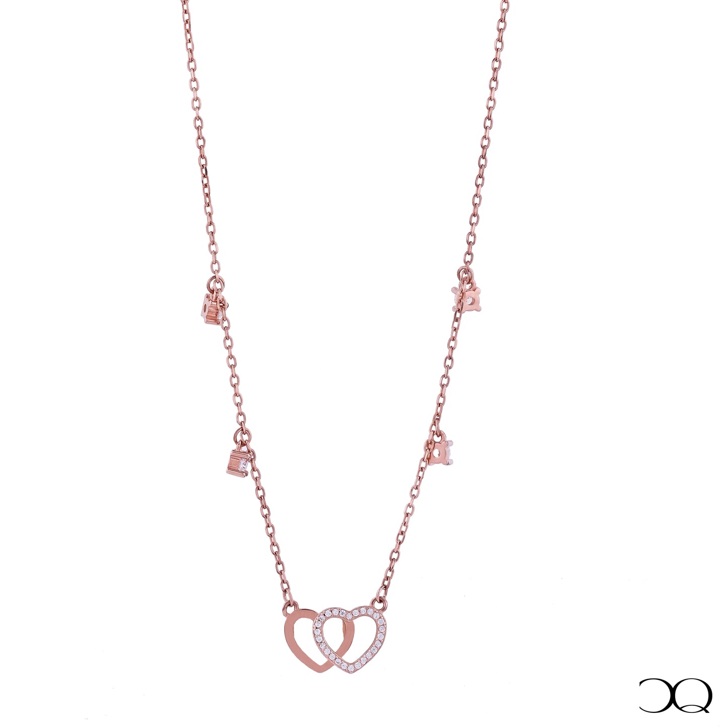 LINKED HEARTS NECKLACE