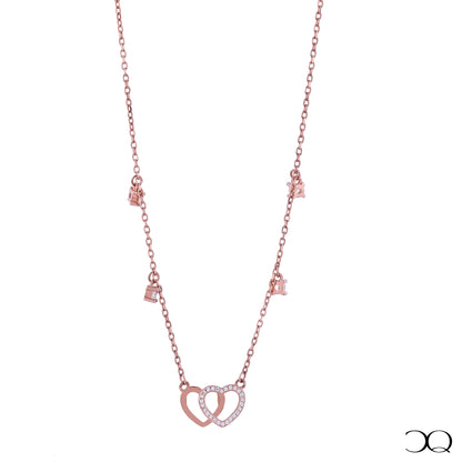 LINKED HEARTS NECKLACE