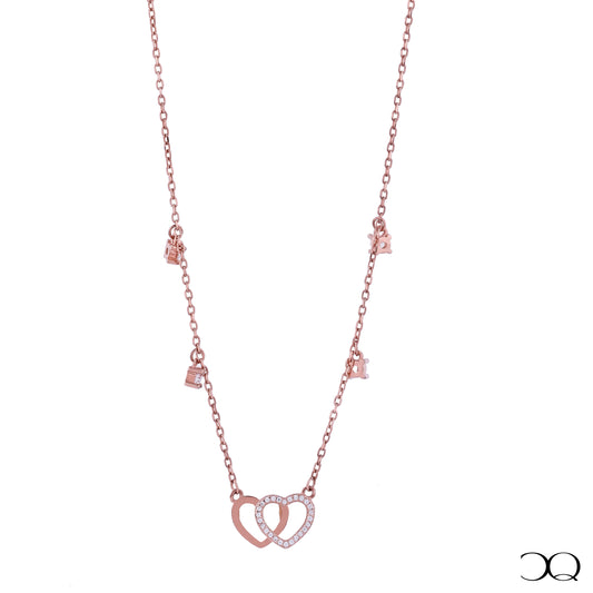 LINKED HEARTS NECKLACE