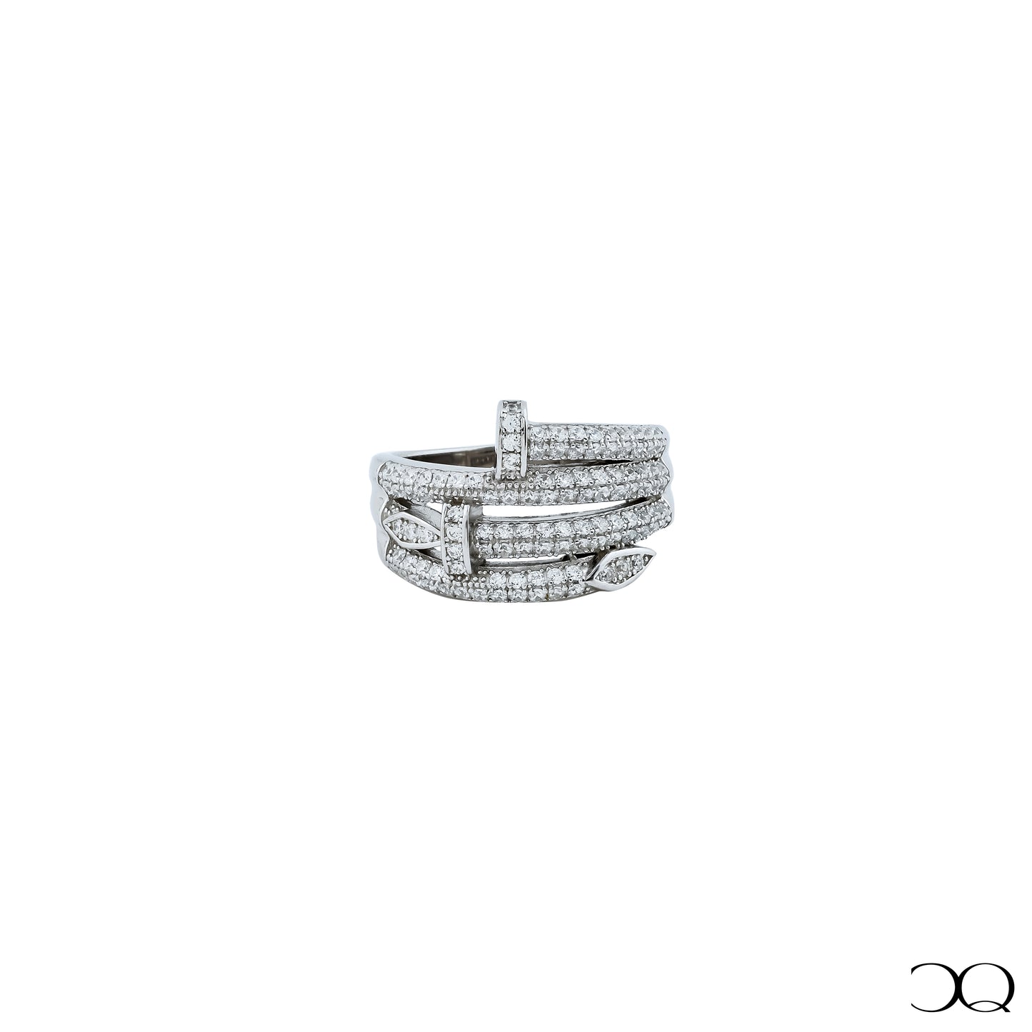 CELESTE SPIRAL PAVÉ RING